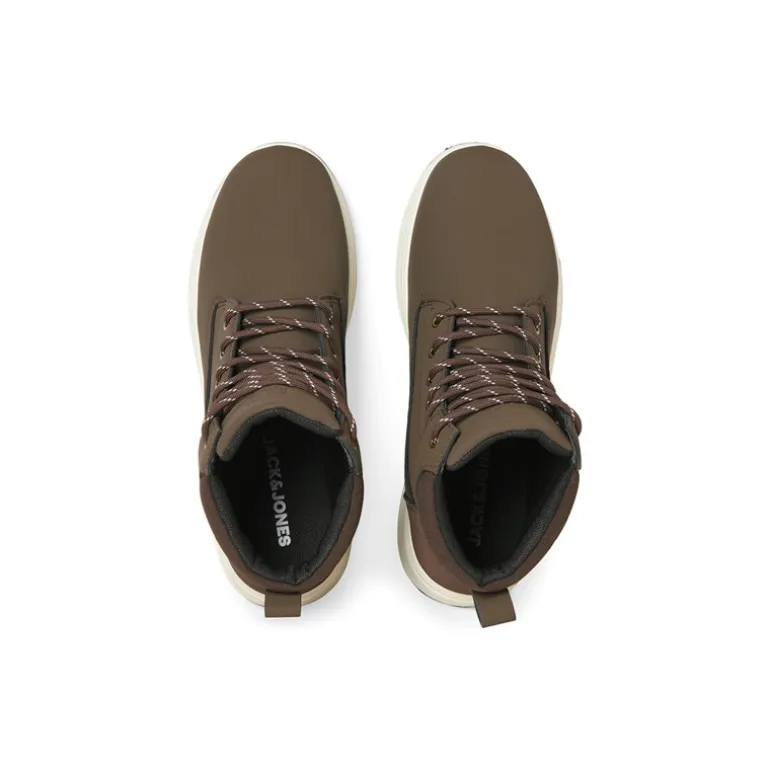 JACK & JONES Herren Alaska PU Nubuk Stiefel Cappuccino