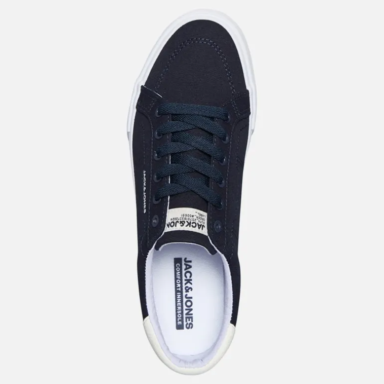 JACK & JONES Herren Basic Leinwand Turnschuhe Marineblau