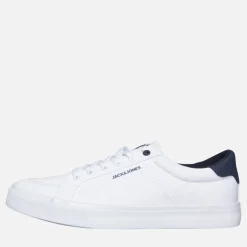 JACK & JONES Herren Basic Leinwand Turnschuhe Weiß