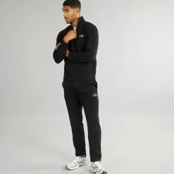 JACK & JONES Herren Berg Open Saum 1 / 4 Trainingsanzug Schwarz