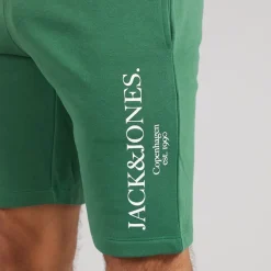 JACK & JONES Herren Chester T-Shirt und Shorts Set Trekking Green