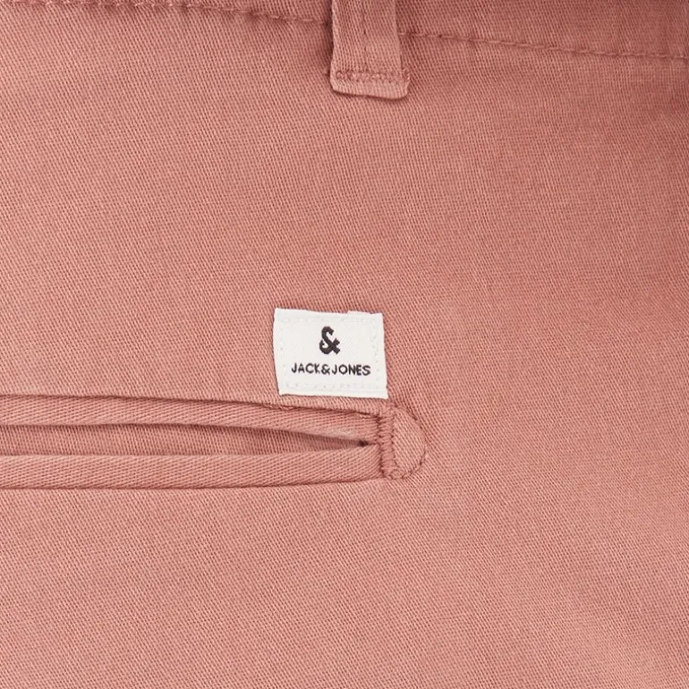 JACK & JONES Herren Chinos Shorts Rosa