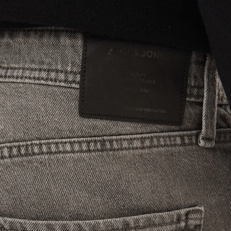 JACK & JONES Herren Chris Sq 051 Relaxed Fit Jeans Grau