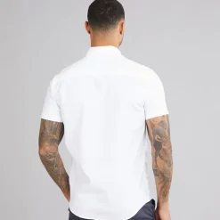 JACK & JONES Herren Classic Oxford Hemd mit kurzem Arm Weiß