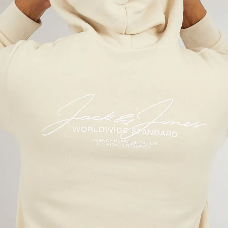 JACK & JONES Herren Cover Script Trainingsanzug Moonbeam
