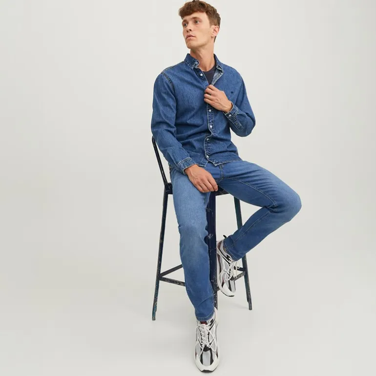 JACK & JONES Herren Glenn Original SQ 223 Noos Jeans Blue Denim