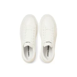 JACK & JONES Herren Grand PU Cupsole Turnschuhe Weiß