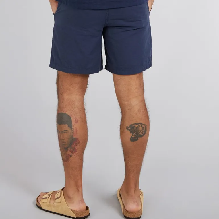 JACK & JONES Herren Jaiden Leinenmischung Shorts Marineblau Blazer