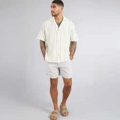 JACK & JONES Herren Jaiden Leinenmischung Shorts Crockery