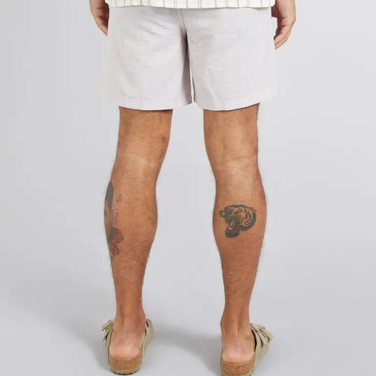 JACK & JONES Herren Jaiden Leinenmischung Shorts Crockery