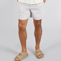 JACK & JONES Herren Jaiden Leinenmischung Shorts Crockery