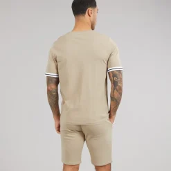 JACK & JONES Herren Jaxon T Shirt Und Shorts Set Crockery