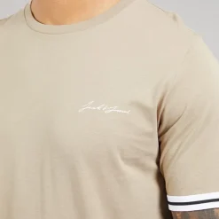 JACK & JONES Herren Jaxon T Shirt Und Shorts Set Crockery