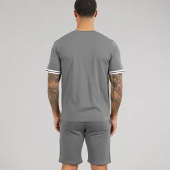 JACK & JONES Herren Jaxon T Shirt Und Shorts Set Castlerock