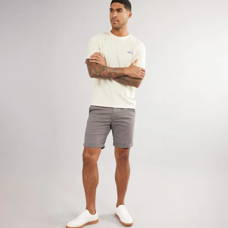 JACK & JONES Herren JJ Base Chino Shorts Anthrazit Grau