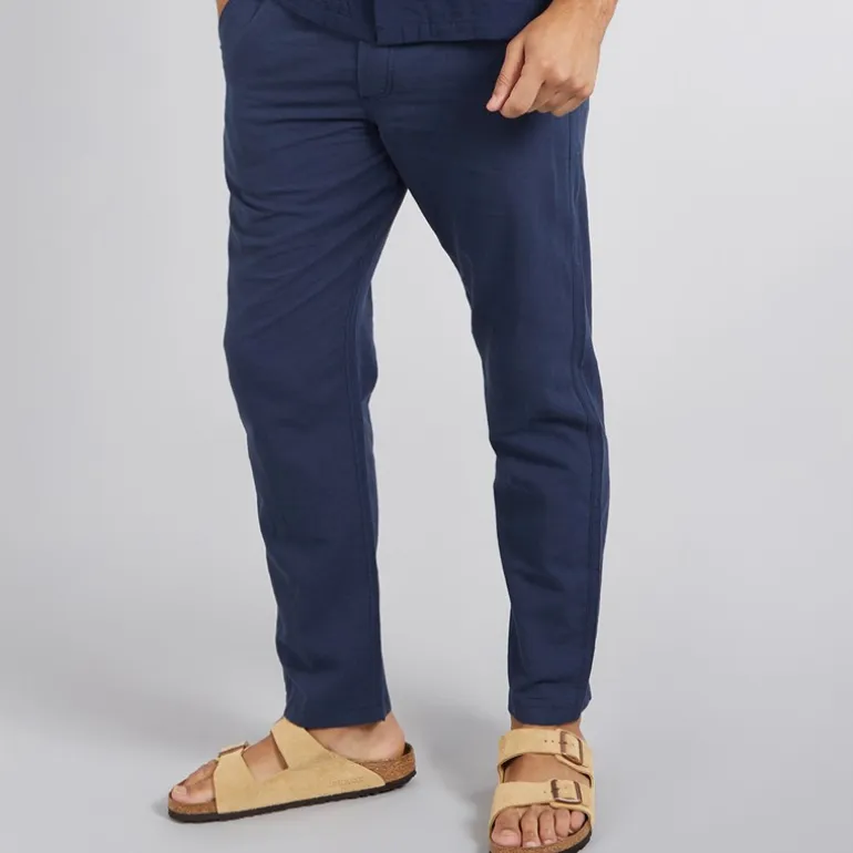 JACK & JONES Herren Kane Paros Leinenmischung Hose Navy Blazer