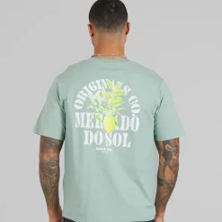 JACK & JONES Herren Mykonos Back T-Shirts Grün