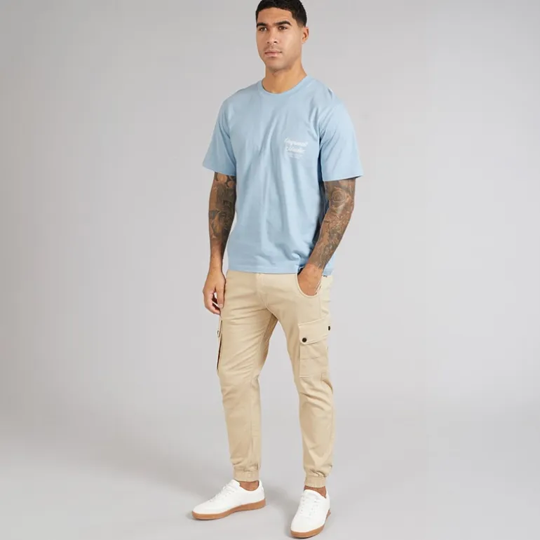 JACK & JONES Herren Norrebro Typo T Shirt Skyway