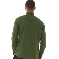 JACK & JONES Herren Oxford Hemd mit langem Arm Dunkelgrün