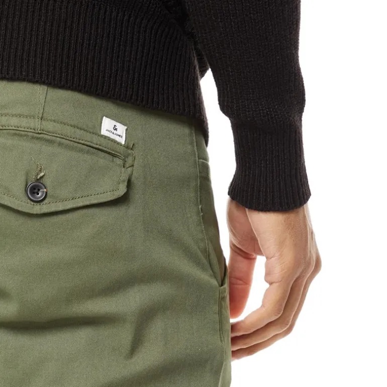 JACK & JONES Herren Paul Warner AKM 111 Cargohose Oliv Nacht