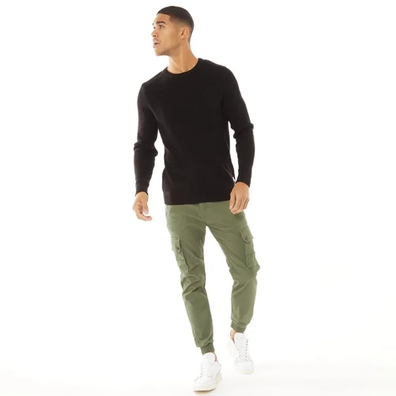 JACK & JONES Herren Paul Warner AKM 111 Cargohose Oliv Nacht
