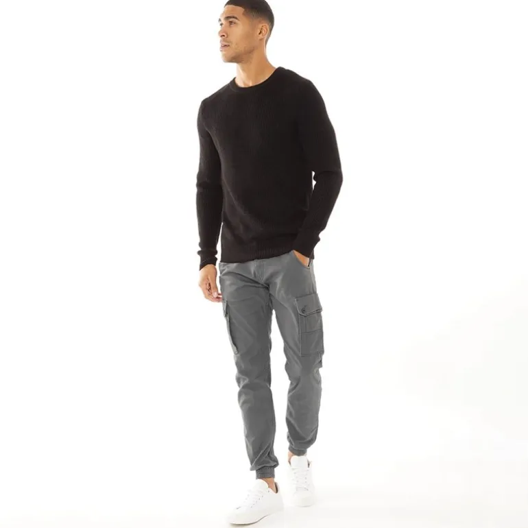 JACK & JONES Herren Paul Warner AKM 111 Cargohose Asphalt