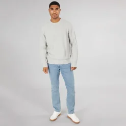 JACK & JONES Herren Reisstrick Pullover Hellgrau