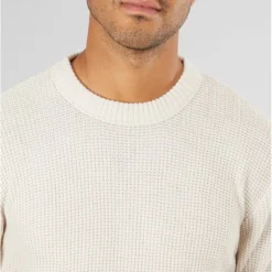 JACK & JONES Herren Reis Strickpullover Haferflocken