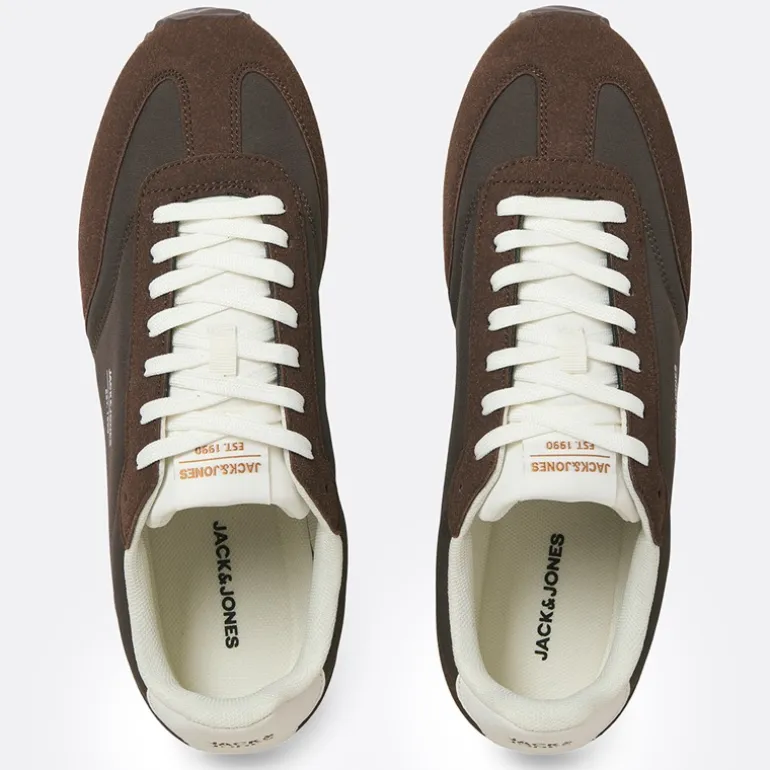 JACK & JONES Herren Retro Runner Turnschuhe Blumenerde