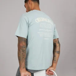 JACK & JONES Herren Santorini Back T-Shirts Grün