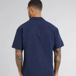 JACK & JONES Herren Sommer Resort Kurzarmhemd Marineblau Blazer