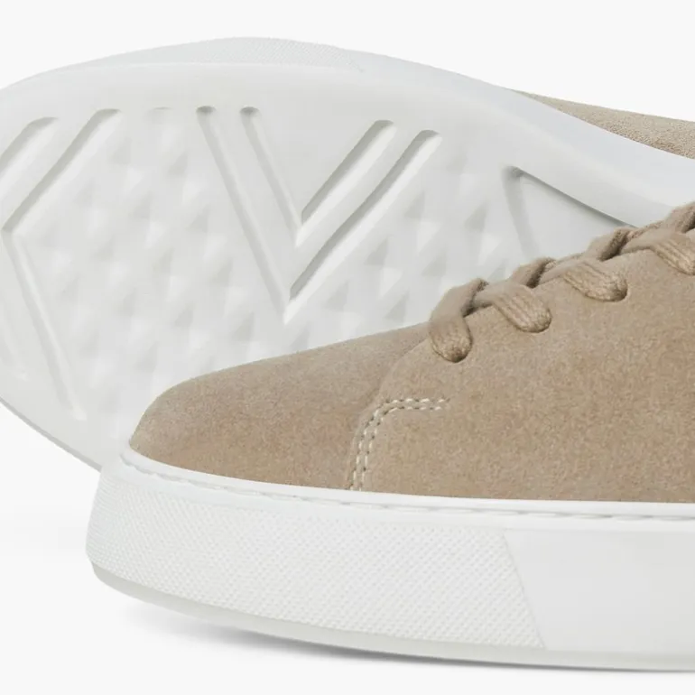 JACK & JONES Herren Stockholm Leder Sneaker Plaza Taupe