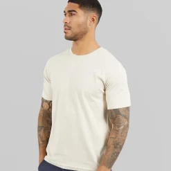 JACK & JONES Herren T-Shirt mit lockerem Schnitt Moonbeam