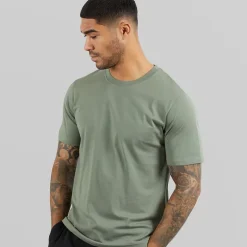 JACK & JONES Herren T-Shirt mit lockerem Schnitt Agave Green