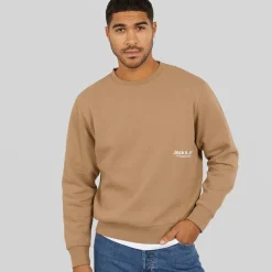 JACK & JONES Herren Vesterbro Seiten Sweatshirt Silber Nerz/Weiß