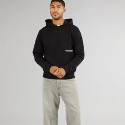 JACK & JONES Herren Vesterbro Seiten Hoodie Schwarz
