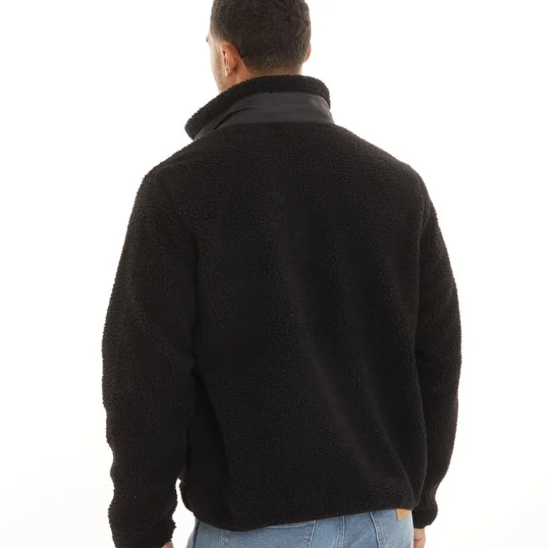 JACK & JONES Herren Vesterbro Teddy Jacke Schwarz