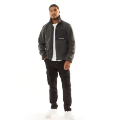JACK & JONES Herren Vesterbro Teddy Jacke Grau Melange