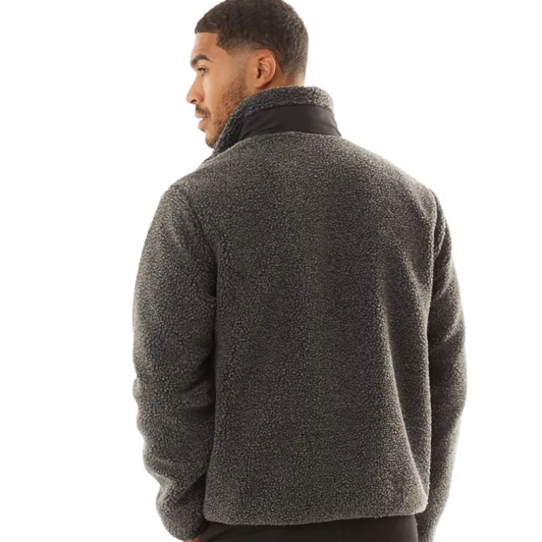 JACK & JONES Herren Vesterbro Teddy Jacke Grau Melange