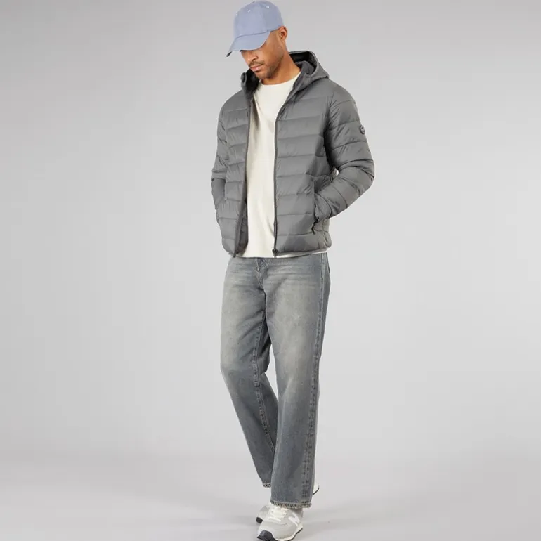 JACK & JONES Herren Wilson Pufferjacke Grau