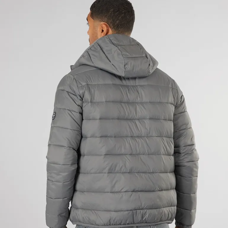 JACK & JONES Herren Wilson Pufferjacke Grau
