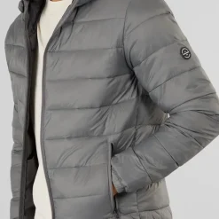 JACK & JONES Herren Wilson Pufferjacke Grau