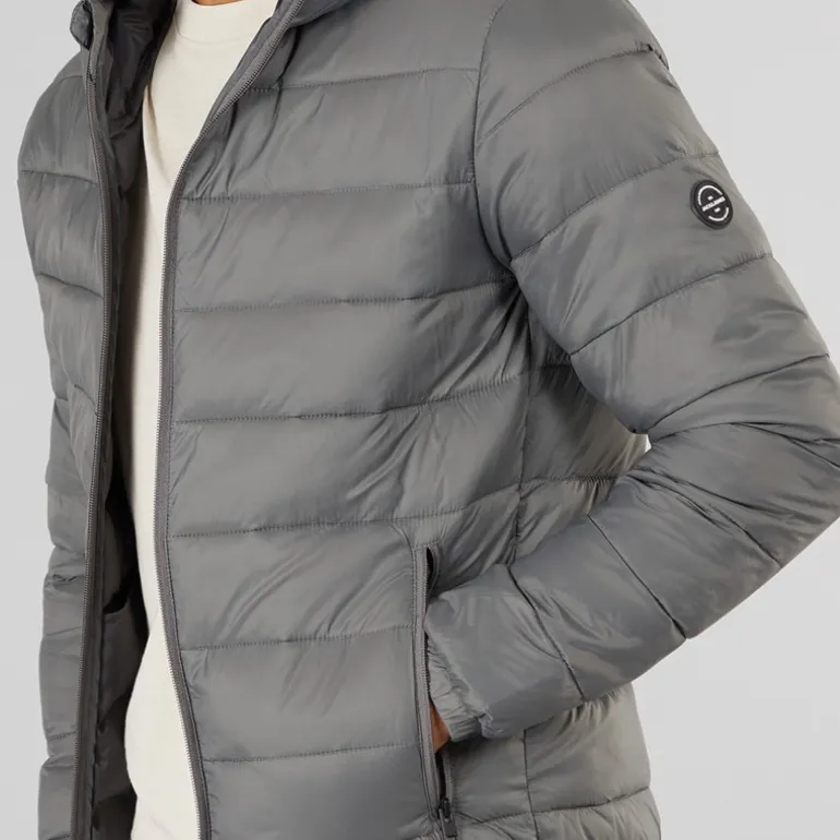 JACK & JONES Herren Wilson Pufferjacke Grau
