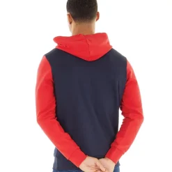 JACK & JONES Hoodie Herren mit Logo-Blockierung Tango Rot