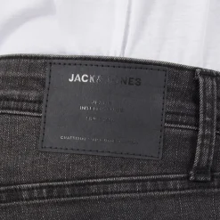 JACK & JONES JACK AND JONES Herren Glenn Sq354 Schmale Passform Jeans Verwaschenes Schwarz