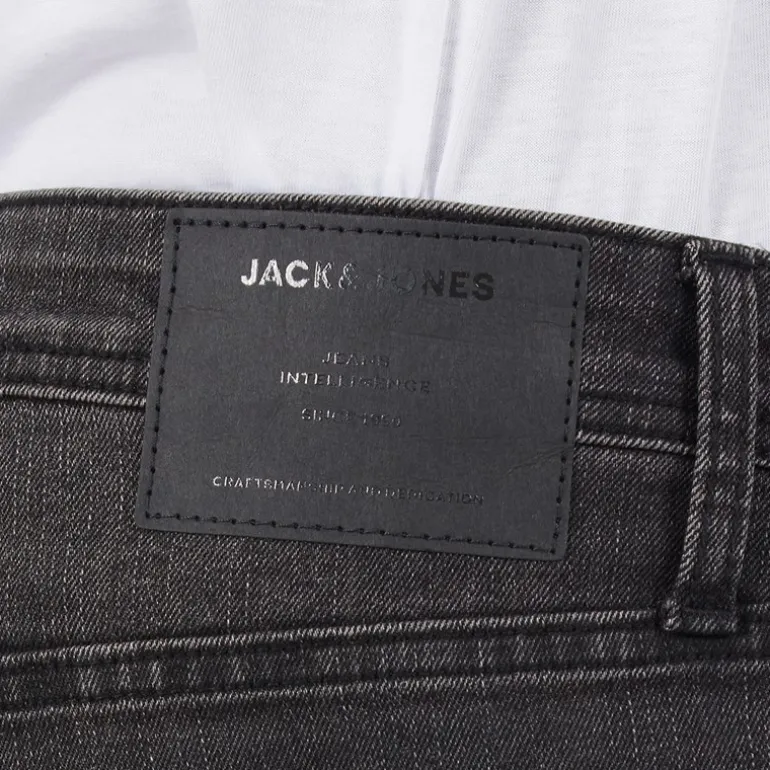 JACK & JONES JACK AND JONES Herren Glenn Sq354 Schmale Passform Jeans Verwaschenes Schwarz