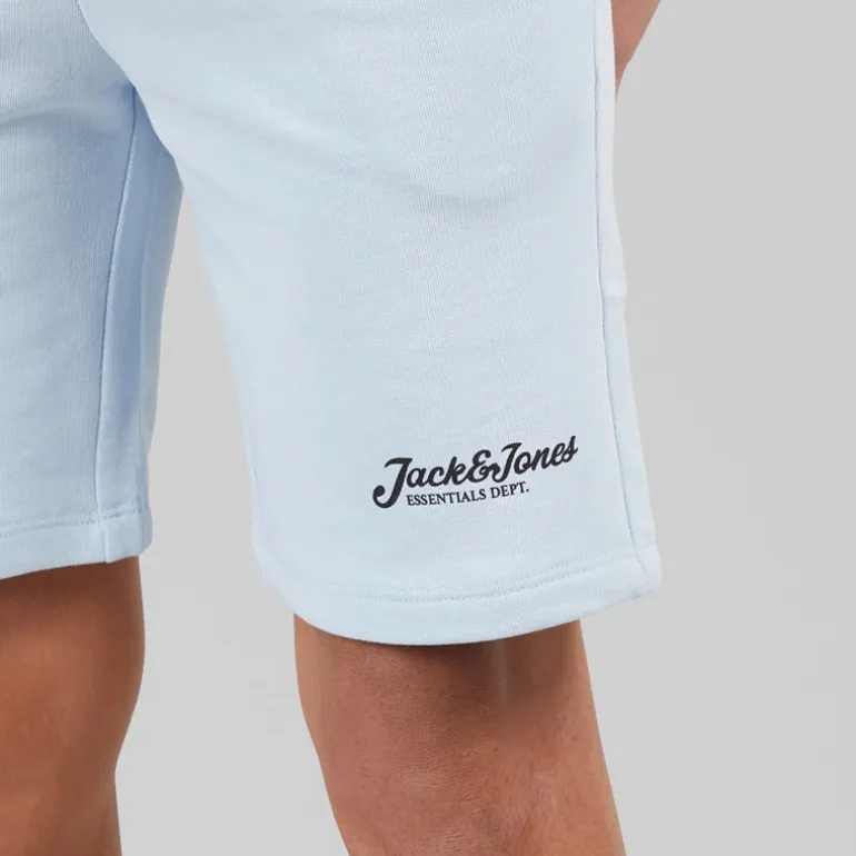 JACK & JONES Junge Beau 2er Pack T-Shirts und Shorts Set Cashmere Blue