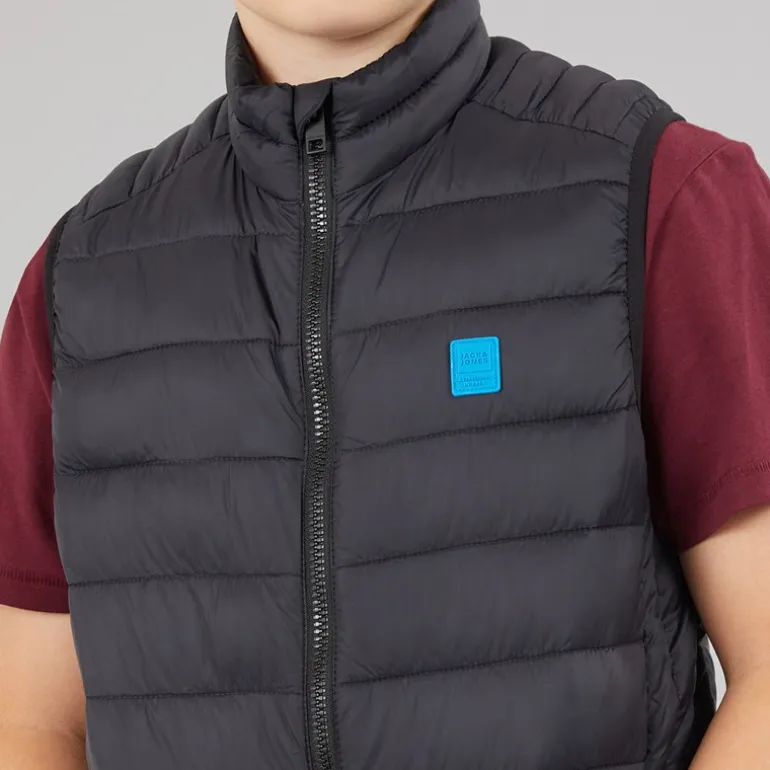 JACK & JONES Junge Bradley Leichte Weste Schwarz