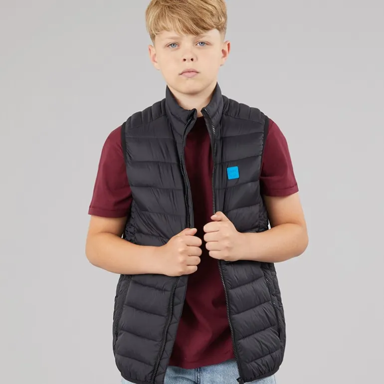 JACK & JONES Junge Bradley Leichte Weste Schwarz