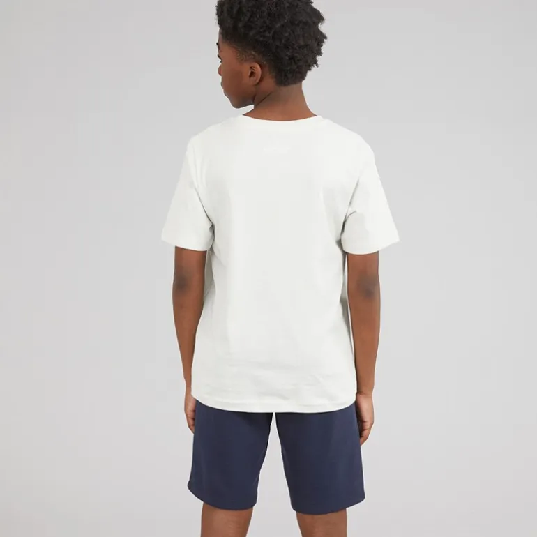 JACK & JONES Junge Brandy T Shirt und Shorts Set Glacier Gray